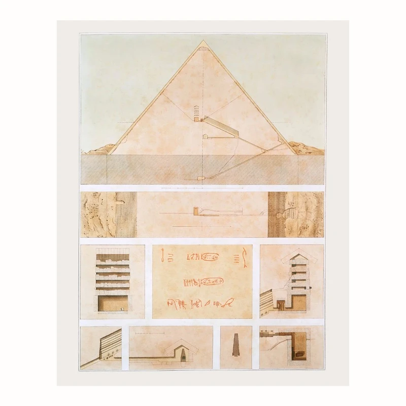 پوستر مدل چاپ باستانی مصر هنر مصری 1