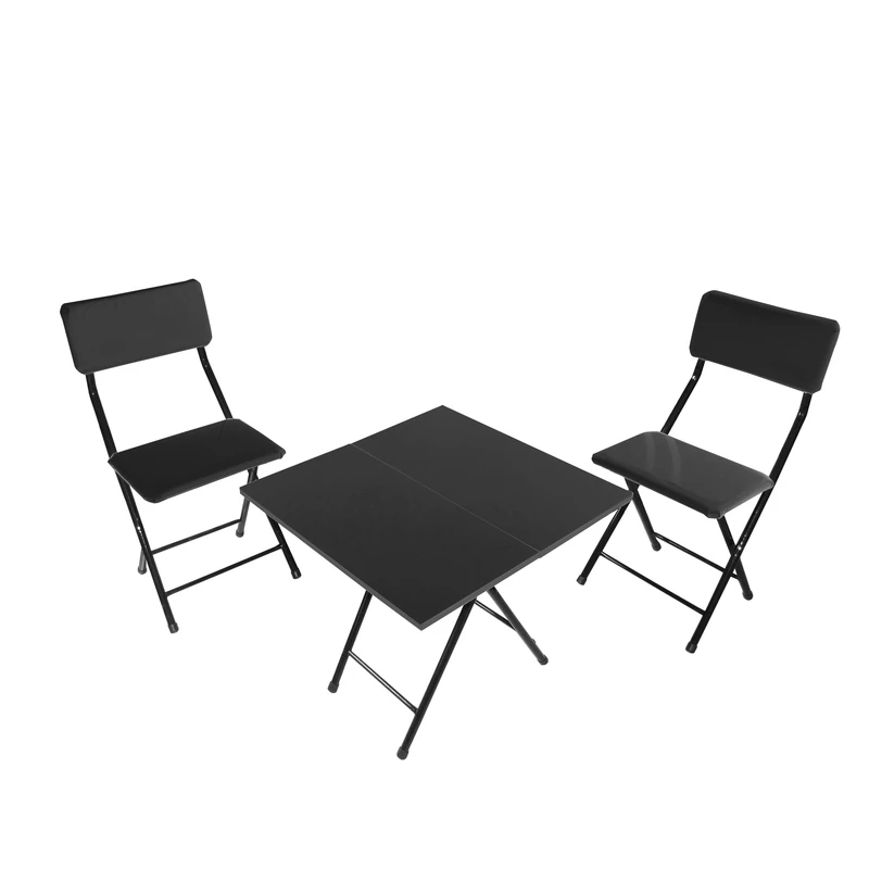 میز و صندلی ناهارخوری دو نفره میزیمو مدل 2 تیکه تاشو کد 2424 