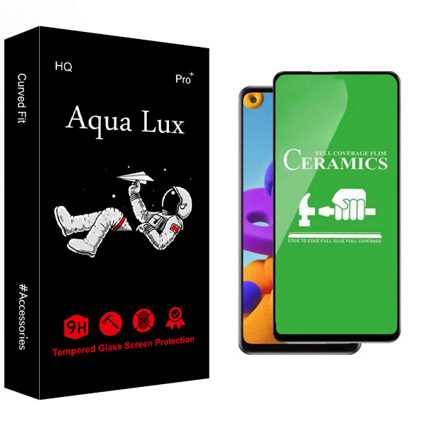 محافظ صفحه نمایش سرامیکی آکوا لاکس مدل +Pro مناسب برای گوشی موبایل سامسونگ Galaxy A21