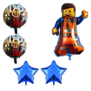 بادکنک فویلی طرح لگو  کد 979 مجموعه 5 عددی