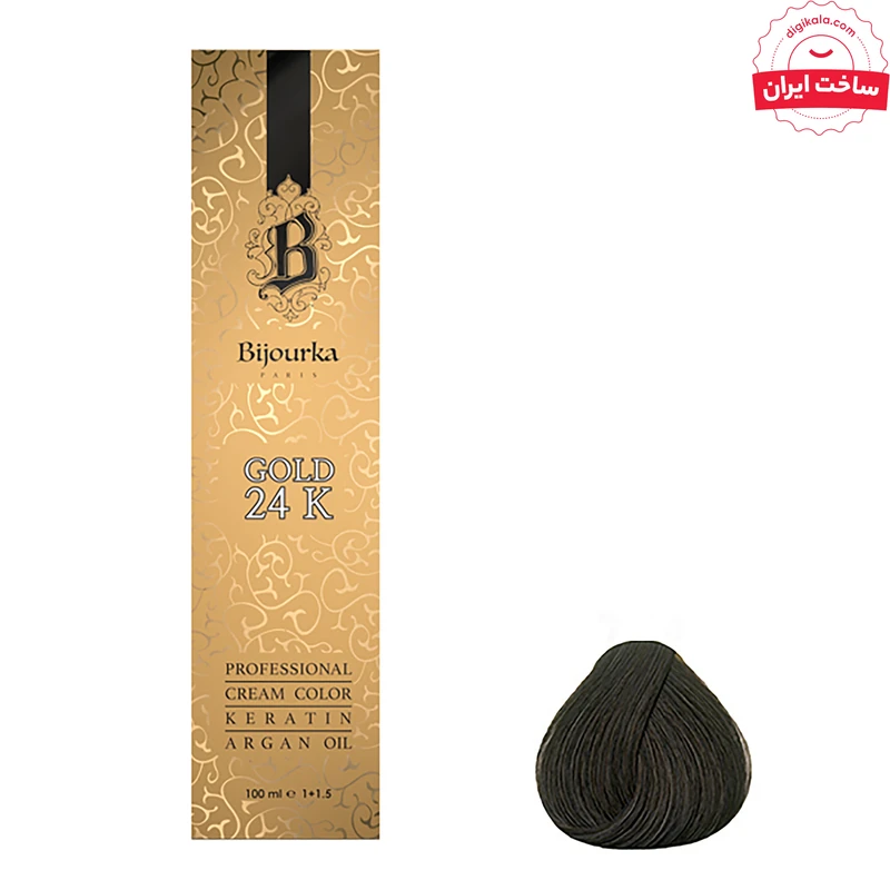 رنگ مو بیجورکا شماره 7/54 حجم 100 میلی لیتر رنگ عسلی