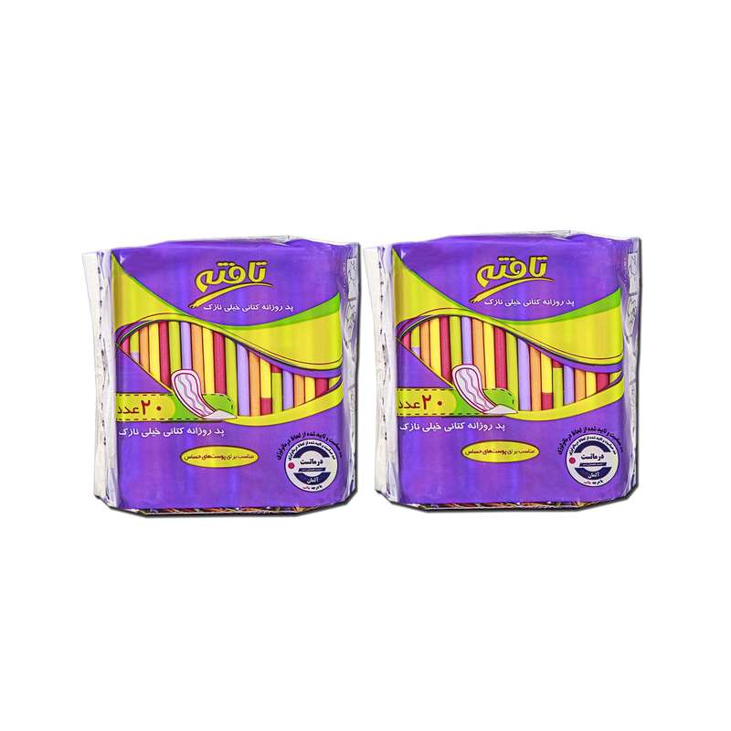 پد روزانه تافته مدل ultra thin مجموعه 2 عددی پد روزانه تافته مدل ultra thin مجموعه 2 عددی
