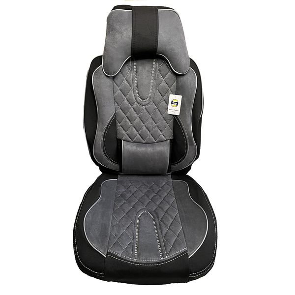 ست کامل روکش صندلی خودرو سپاهان روکش مدل Aoudi-6000 مناسب برای پراید صبا