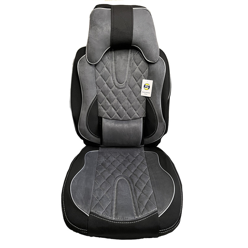 ست کامل روکش صندلی خودرو سپاهان روکش مدل Aoudi-6000 مناسب برای کوییک و تیبا 2