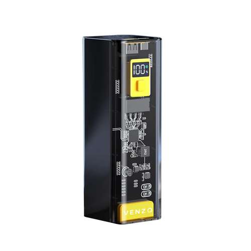 پاوربانک ونزو مدل CLEARPOWER ظرفیت 20000 میلی‌ آمپر ساعت