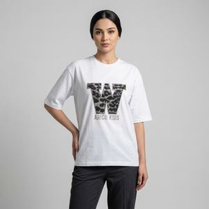 تی‌شرت آستین کوتاه زنانه والا دوخت کد W-100