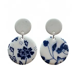 گوشواره دست ساز سرامیکی کد 0098