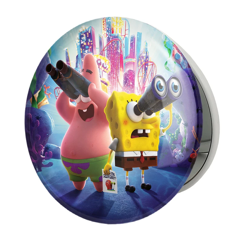 آینه جیبی خندالو طرح باب اسفنجی و پاتریک مدل تاشو کد 4737 