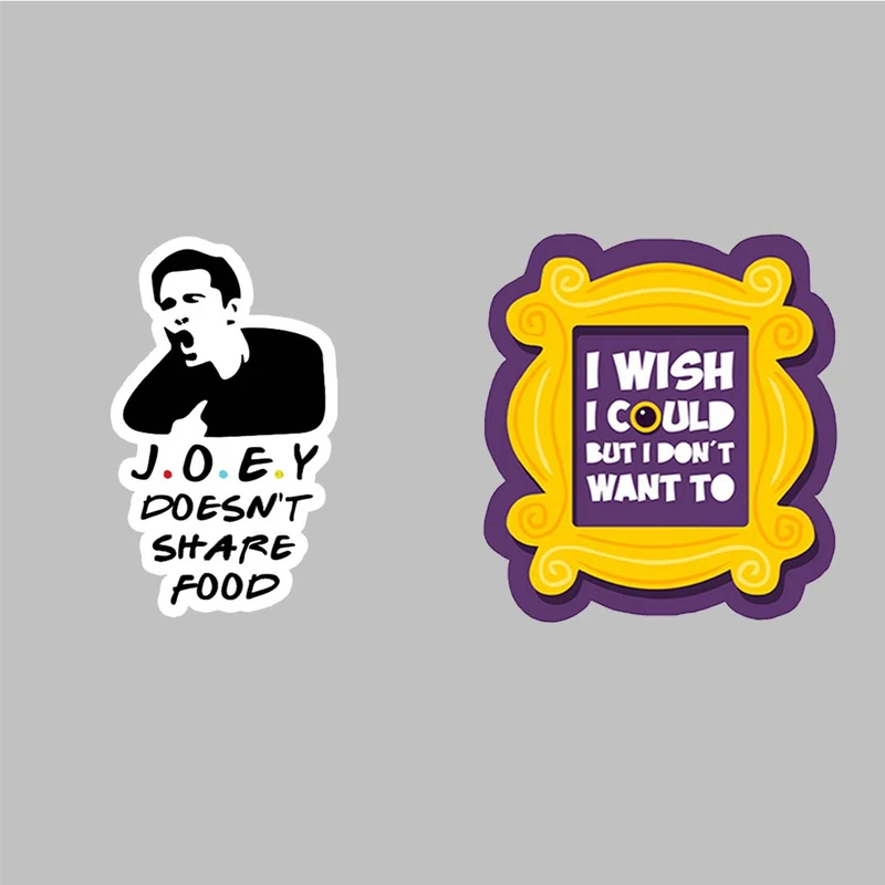 استیکر لپ تاپ کارنیکا طرح فرندز مدل friends-2222270 مجموعه 2 عددی