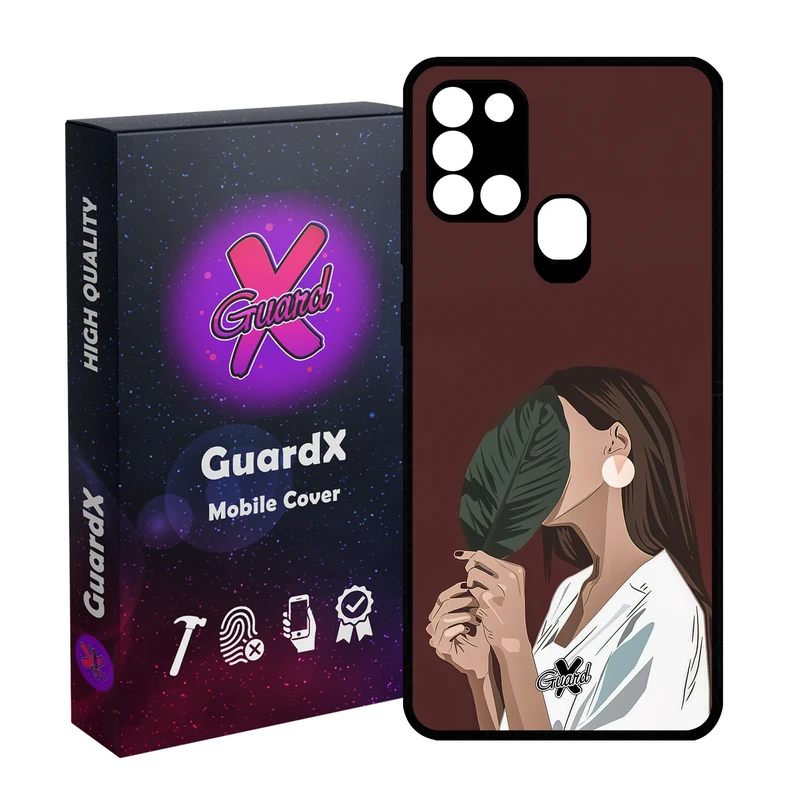 کاور گارد ایکس طرح دختر مدل Glass10476 مناسب برای گوشی موبایل سامسونگ Galaxy A21s