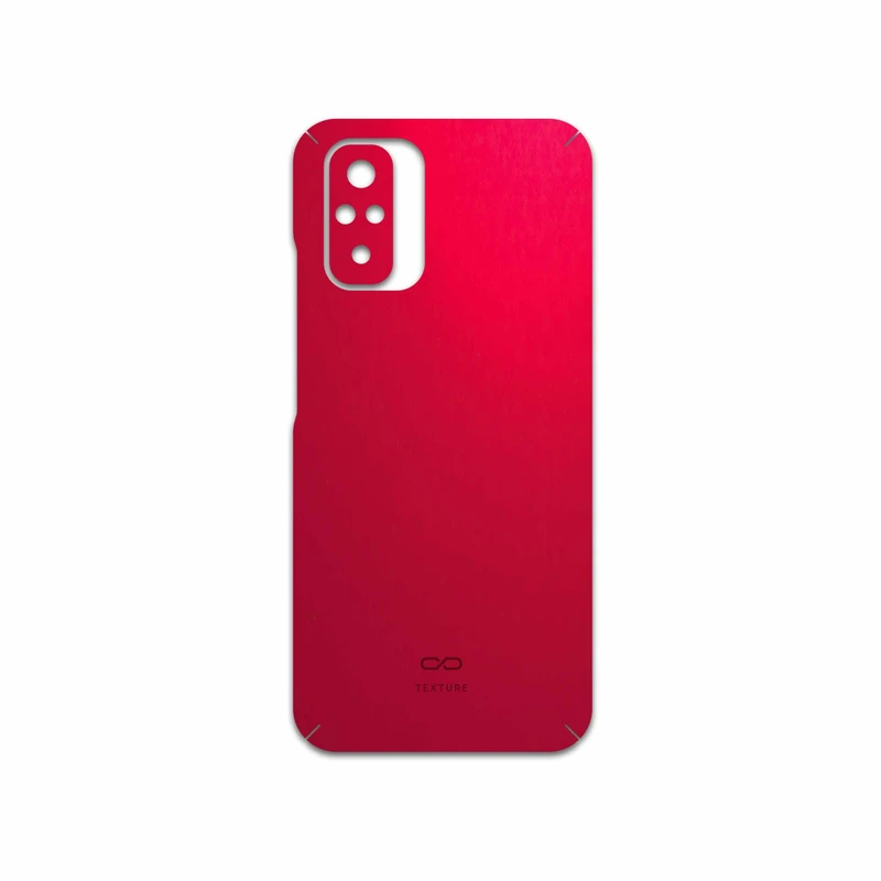 برچسب پوششی ماهوت مدل Matte-Warm-Red مناسب برای گوشی موبایل شیائومی Redmi Note 10