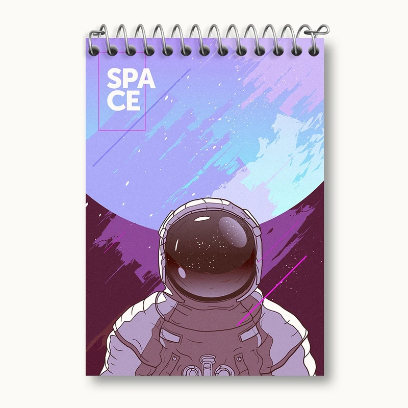 دفتر یادداشت 50 برگ خندالو مدل فضانورد کد N501