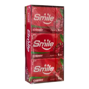 آدامس اسمایل با طعم گیلاس شیرین عسل هجده بسته 6 عددی