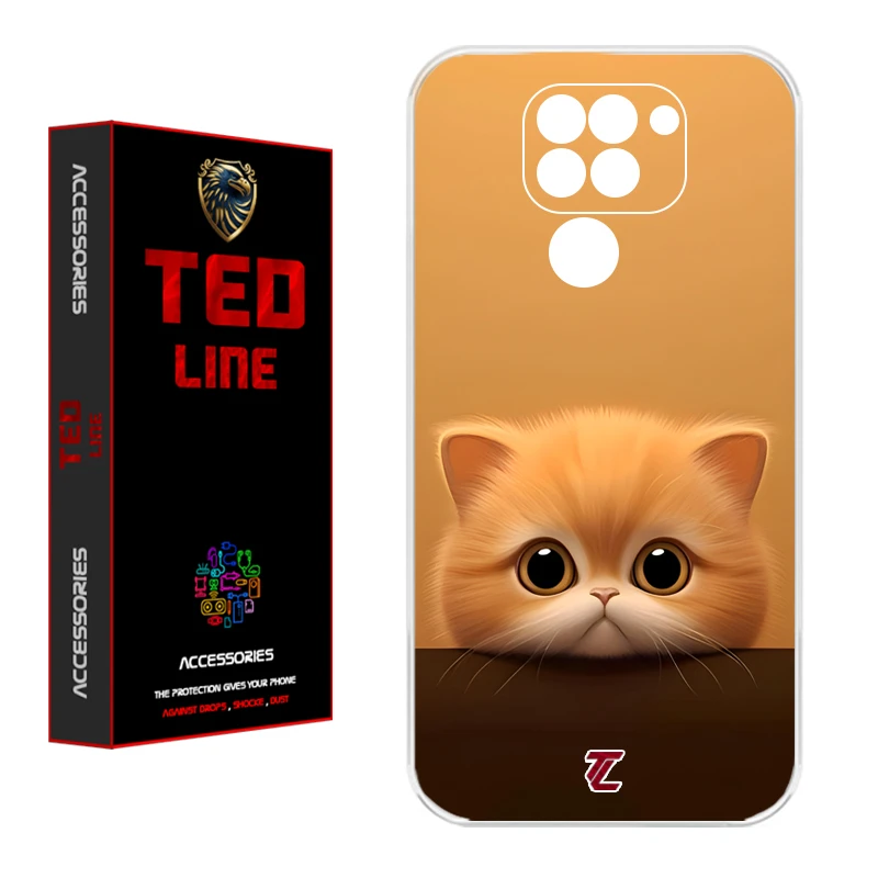 کاور تدلاین طرح گربه کد 1174 مناسب برای گوشی موبایل شیائومی Redmi Note 9