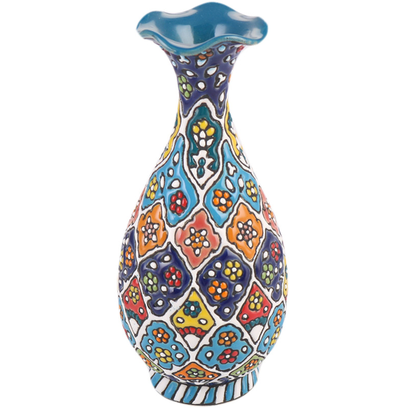 گلدان میناکاری سفالی مدل Ap-100884