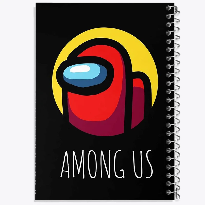 دفتر مشق 50 برگ خندالو مدل امانگ آس Among Us  کد 10301
