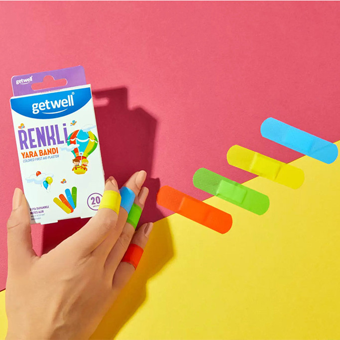 چسب زخم گت ول مدل RENKLI بسته 20 عددی