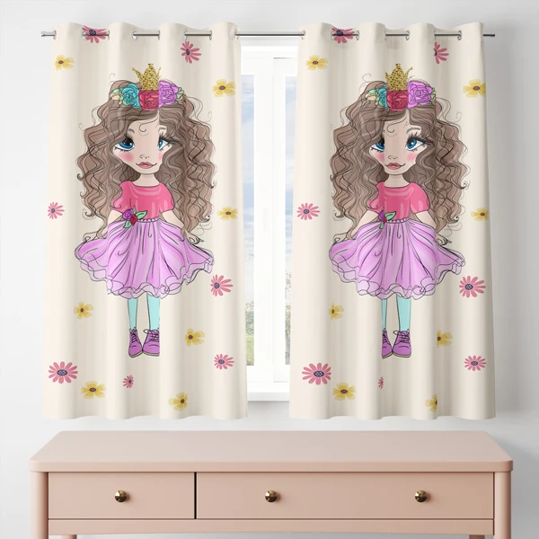 پرده مدل مخمل پانچی کد 8162 سایز 200x140 سانتی متر