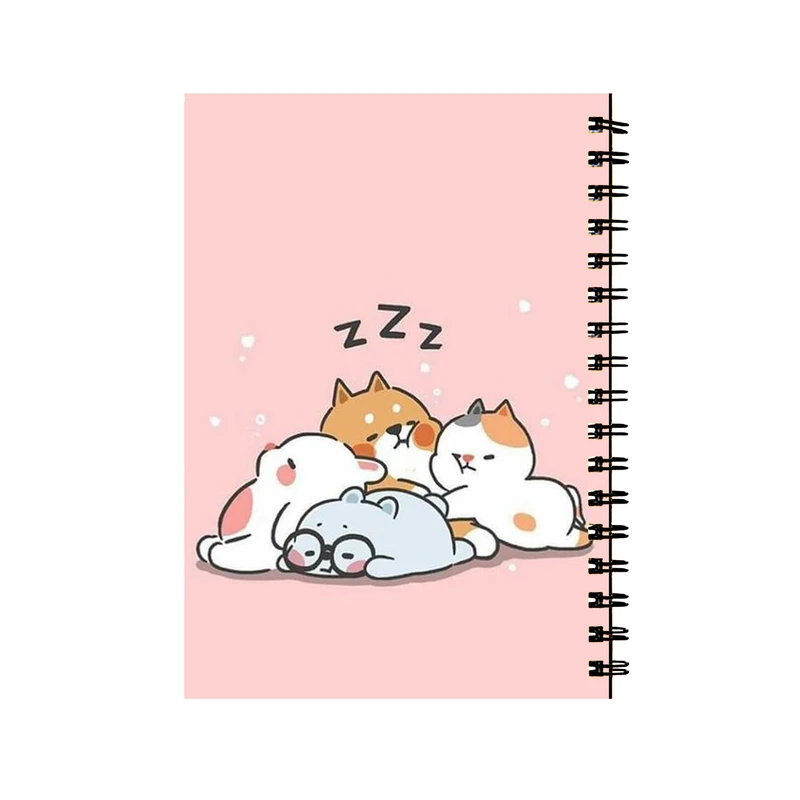 دفتر مشق 50 برگ طرح گربه های خوابیده کد 477