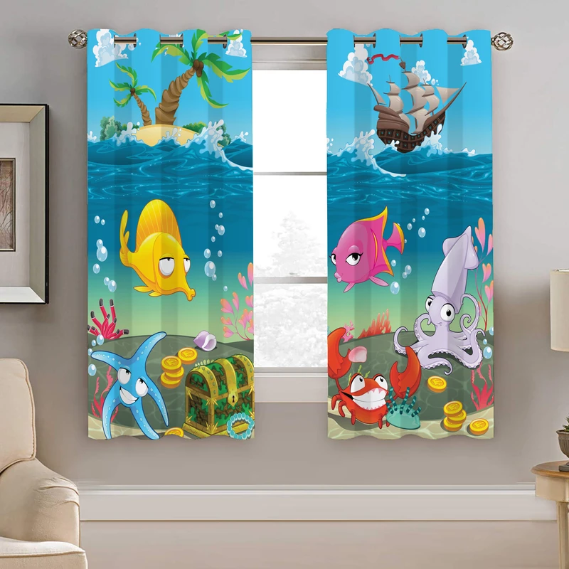 پرده نیروانا طرح کودک  مدل هازان کد 4765    سایز 140×200 سانتی متر