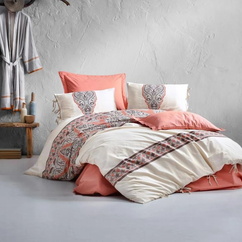 سرویس روتختی کاتن باکس مدل Nostalgic Beka Somon تک نفره 4 تکه