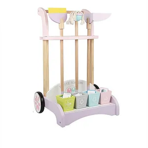 ست اسباب بازی وسایل نظافت مدل چوبی 