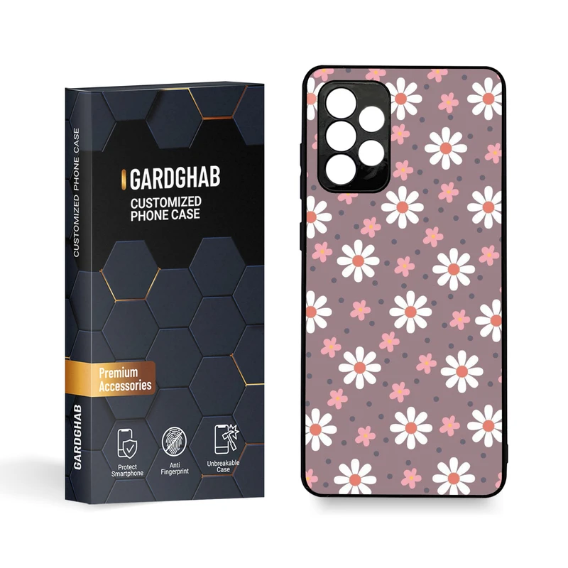 کاور گارد قاب مدل گل مناسب برای گوشی موبایل سامسونگ Galaxy A72