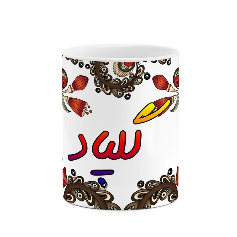 ماگ کاکتی مدل اسم گلپاد طرح سنتی گل و بته کد mgh46759