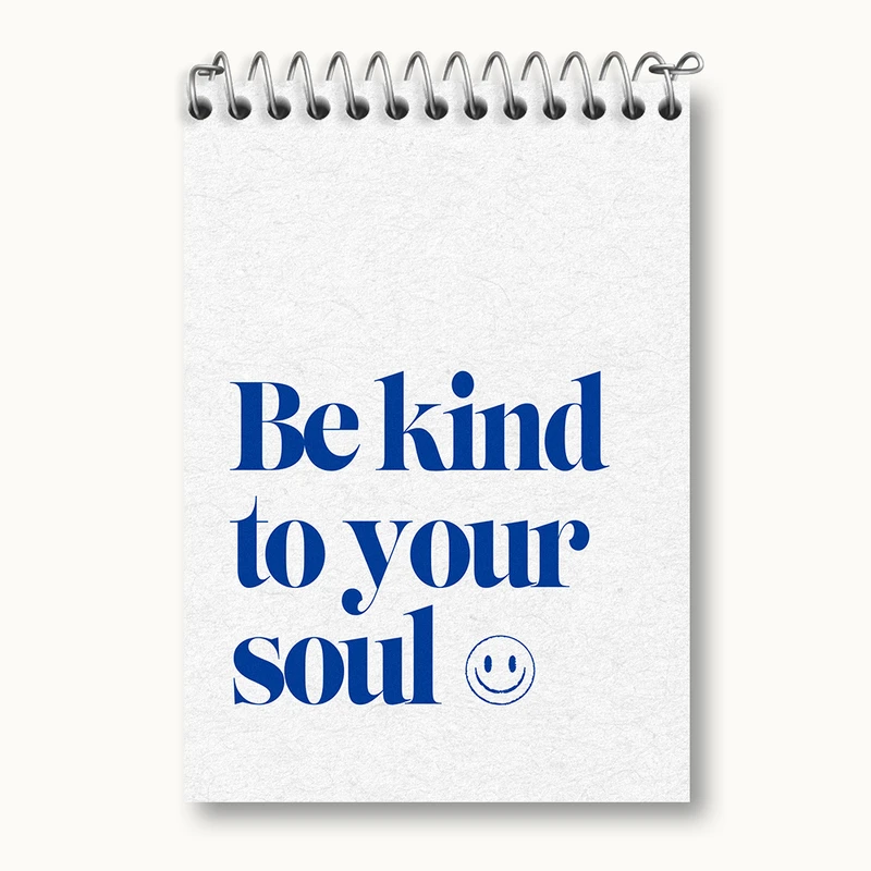 دفتر یادداشت 50 برگ خندالو طرح Be Kind To Your Soul کد N2343