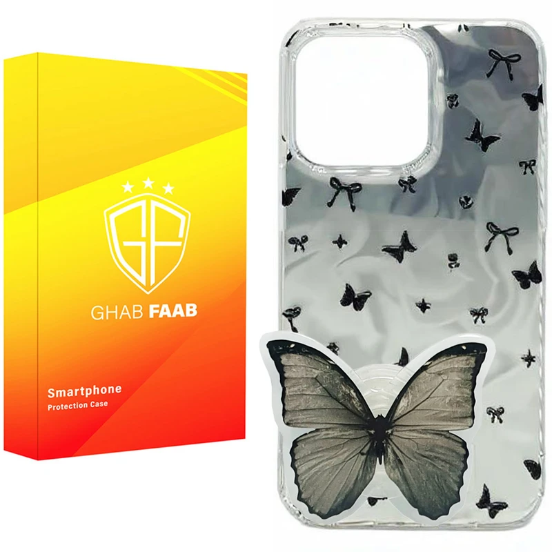 کاور قاب فاب مدل دخترانه سوکول مناسب برای گوشی موبایل اپل iPhone 14 Pro Max به همراه پاپ سوکت