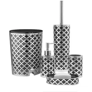 ست سرویس بهداشتی 6 تکه لیمون مدل چاپدار