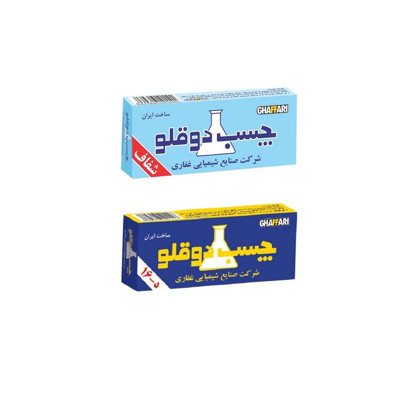 چسب دوقلو غفاری  کد 007  حجم 12میلی لیتر بسته 2 عددی
