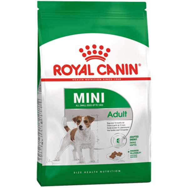 غذا خشک سگ رویال کنین مدل mini adult وزن 8 کیلوگرم