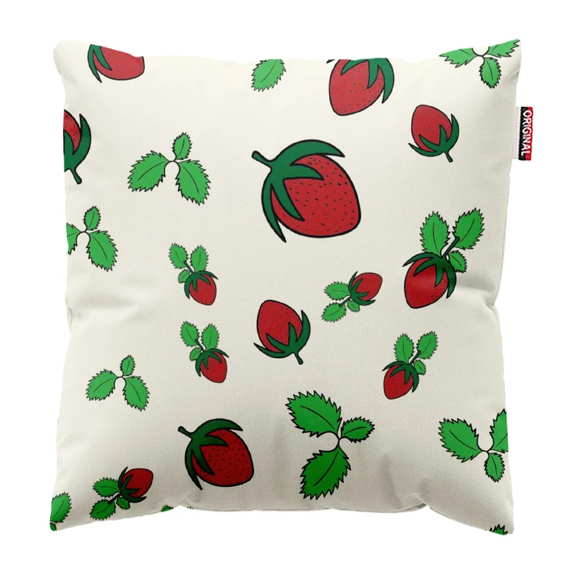 کوسن پاد آفرین طرح توت فرنگی کد 2797 سایز 30*30 سانتی متر