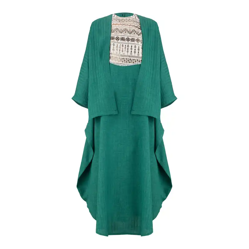 ست رویه و سارافون زنانه السانا مدل نوژین کد 191421