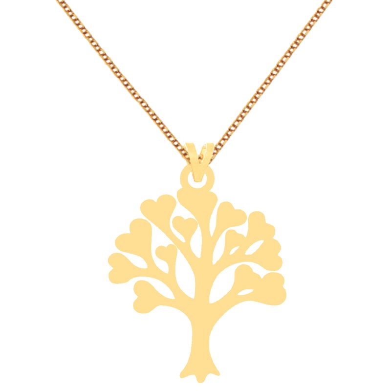 گردنبند طلا 18 عیار زنانه کرابو طرح درخت مدل Kr7983