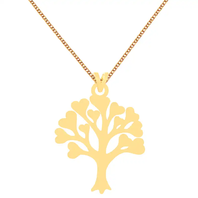 گردنبند طلا 18 عیار زنانه کرابو طرح درخت مدل Kr70725