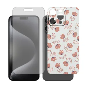 Glass Together model transparent screen protector for Apple iPhone 16 Pro Max mobile phone with back cover sticker