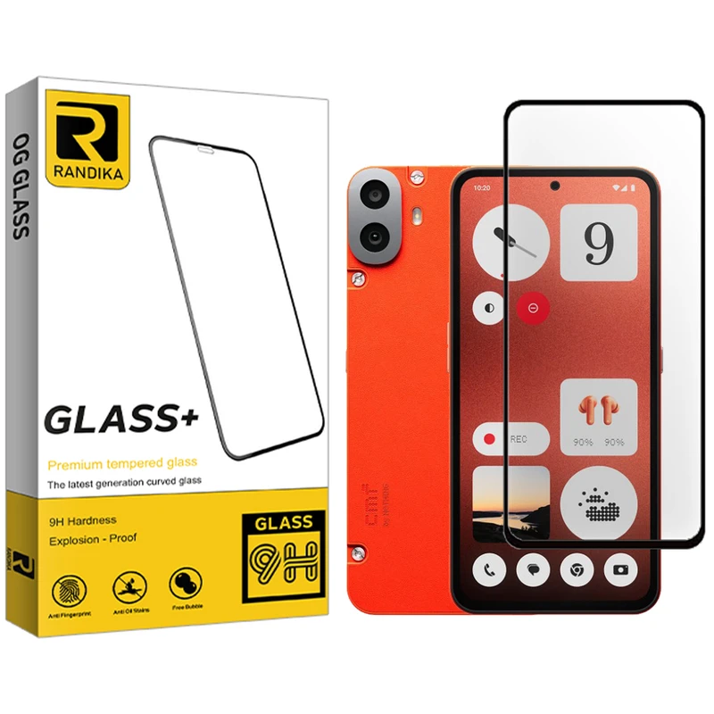 محافظ صفحه نمایش شیشه ای راندیکا مدل Premium مناسب برای گوشی موبایل ناتینگ فون CMF 1