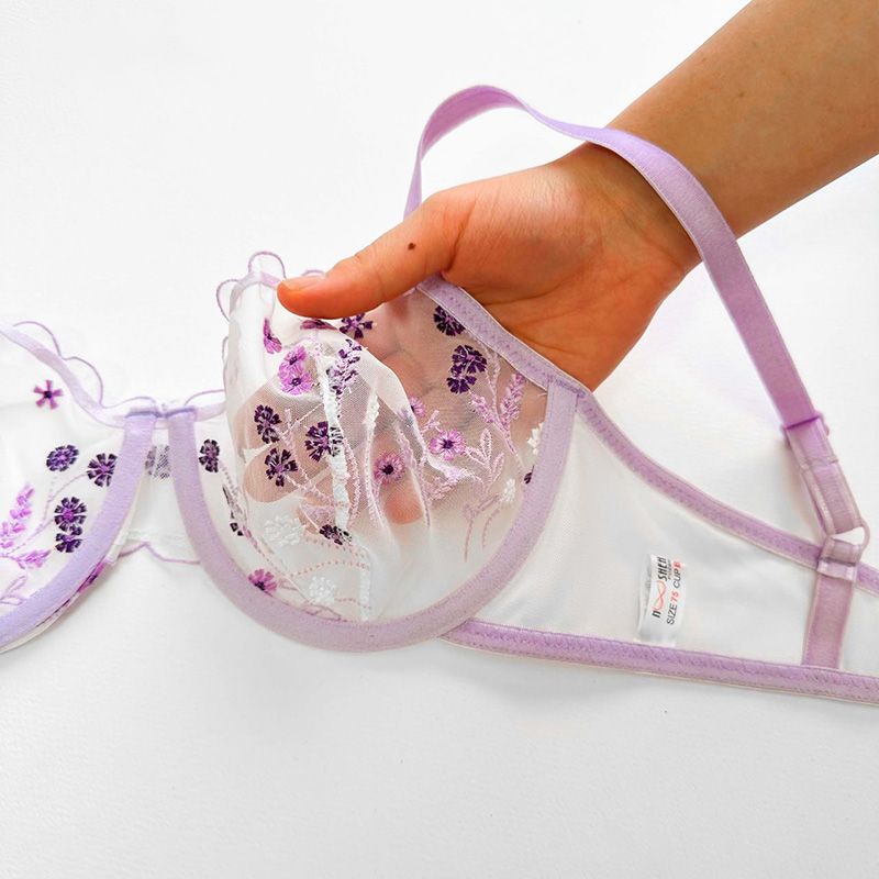 ست شورت و سوتین زنانه نوشه پوش مدل توری کد 88910 -  - 8