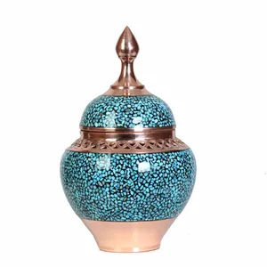قندان فیروزه کوبی مدل مشبک کد 15