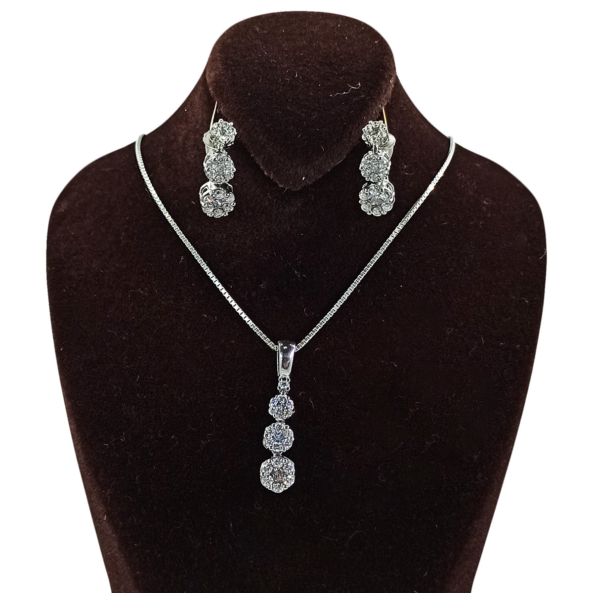 نیم ست نقره زنانه سلین کالا مدل گلریز کد ce-As4