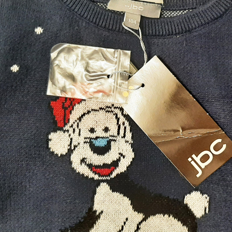 پلیور پسرانه جی بی سی مدل  dog snow