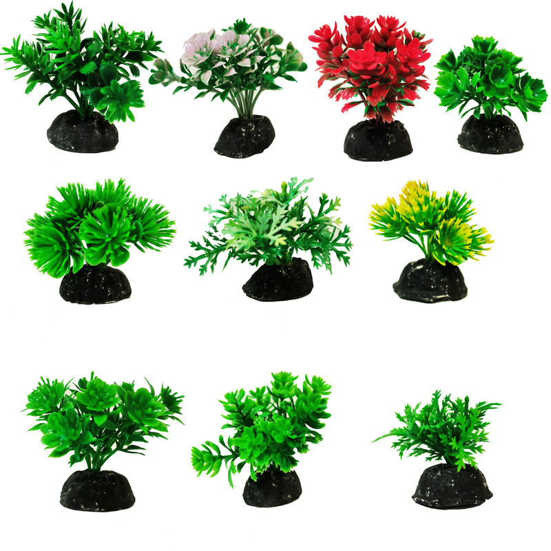 گیاه تزیینی آکواریوم کد VB09 مجموعه 10 عددی