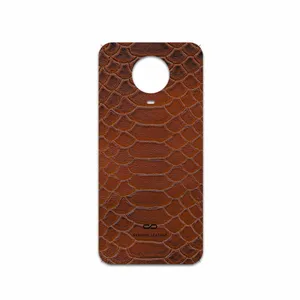 MAHOOT Brown-Snake-Leather Cover Sticker for Nokia G20