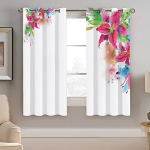 پرده نیروانا طرح  گل مدل هازان کد 8087   سایز 140×200 سانتی متر