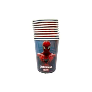 لیوان یکبار مصرف مدل مرد عنکبوتی کد SpiderManCups2 مجموعه 10 عددی