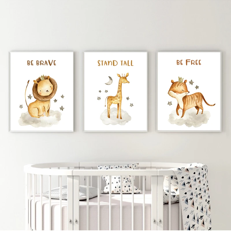 تابلو کودک مدل Elfap_Animals05 بسته 3 عددی