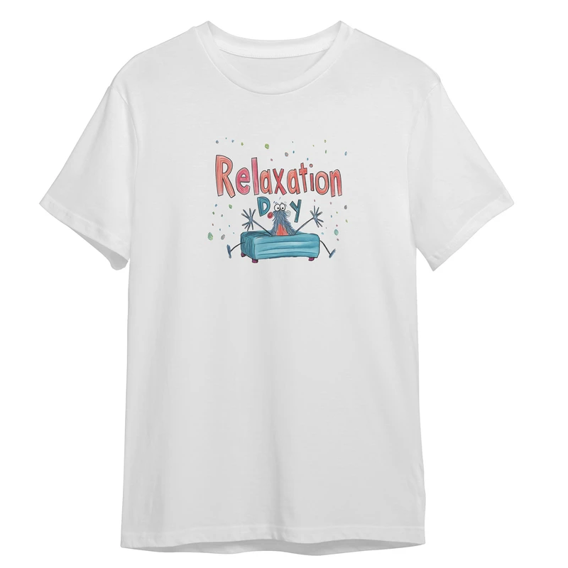 تی شرت آستین کوتاه زنانه مدل بامزه ریلکس کد 867