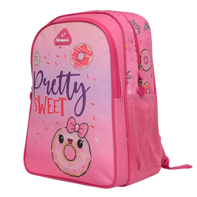 کوله پشتی نومد مدل PRETTY SWEET به همراه کیف غذا و جامدادی و ظرف میوه و بطری آب